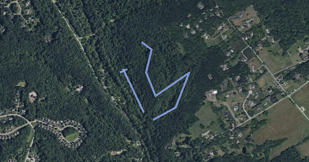 Маршрут Harmony Hill White/Black Trail на спутниковом снимке