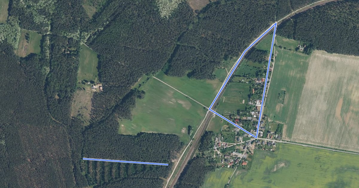 Маршрут Harnischdorfer Rundweg на спутниковом снимке