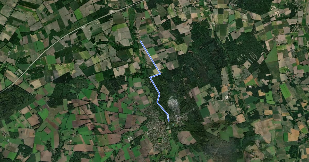 Маршрут Harpstedt (12) - Harpstedt (33) на спутниковом снимке