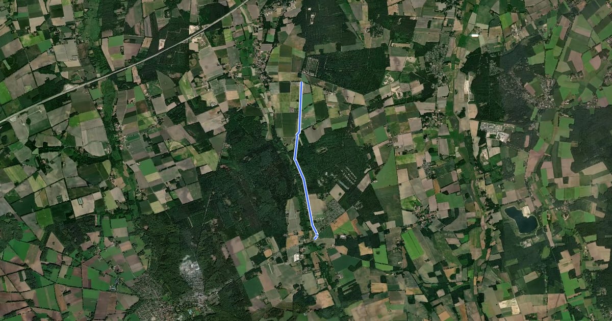 Маршрут Harpstedt (32) - Harpstedt (69) на спутниковом снимке
