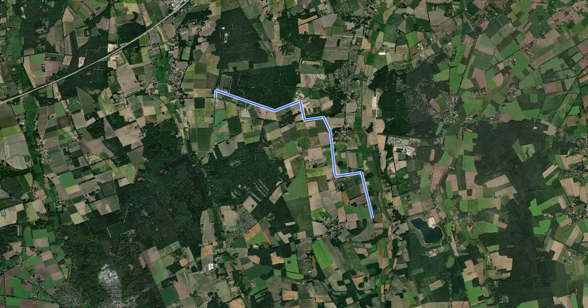 Маршрут Harpstedt (32) - Harpstedt (93) на спутниковом снимке