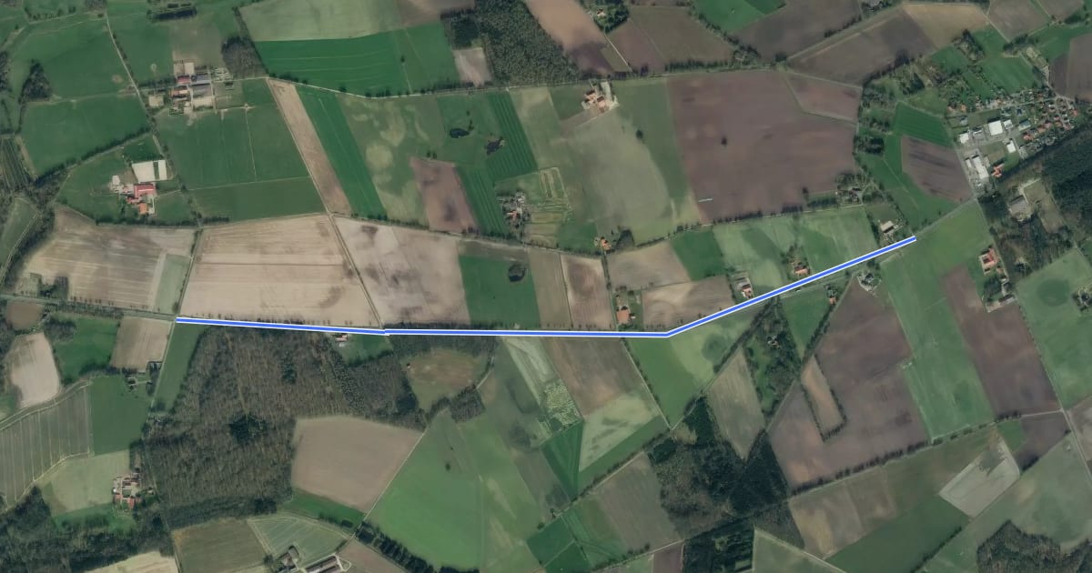 Маршрут Harpstedt (44) - Harpstedt (65) на спутниковом снимке