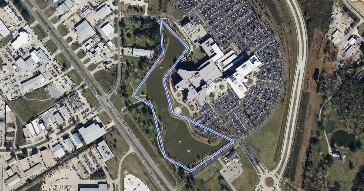 Маршрут Harris Walking Trail на спутниковом снимке