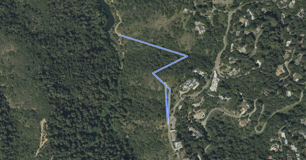 Маршрут Harry Allen Trail на спутниковом снимке