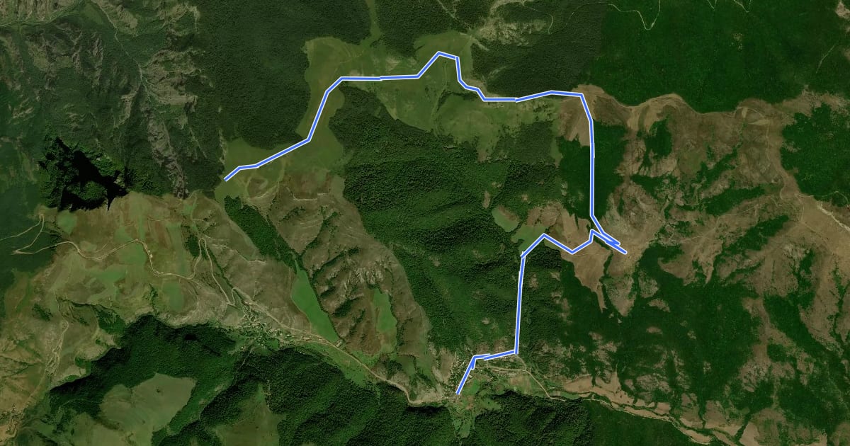 Маршрут Harsnadzor Viewpoint - Tandzaver на спутниковом снимке