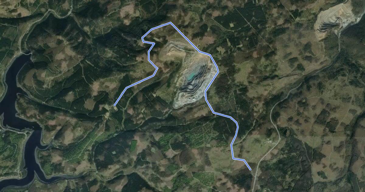 Маршрут Harzklub-Weg 17K на спутниковом снимке