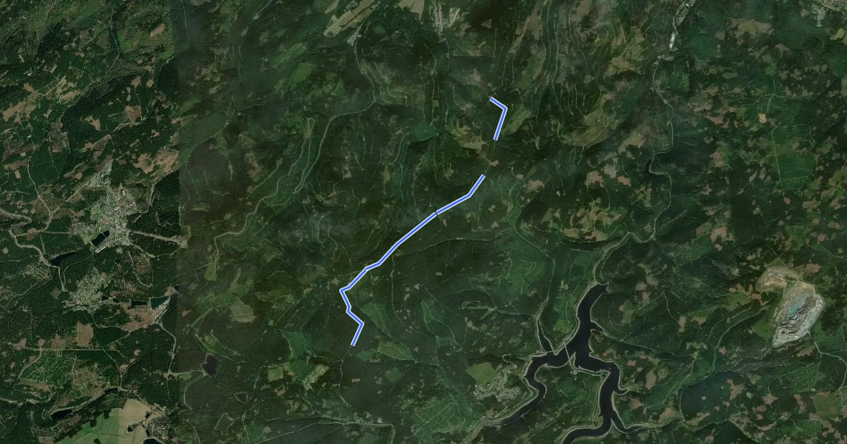 Маршрут Harzklub-Weg 7K на спутниковом снимке