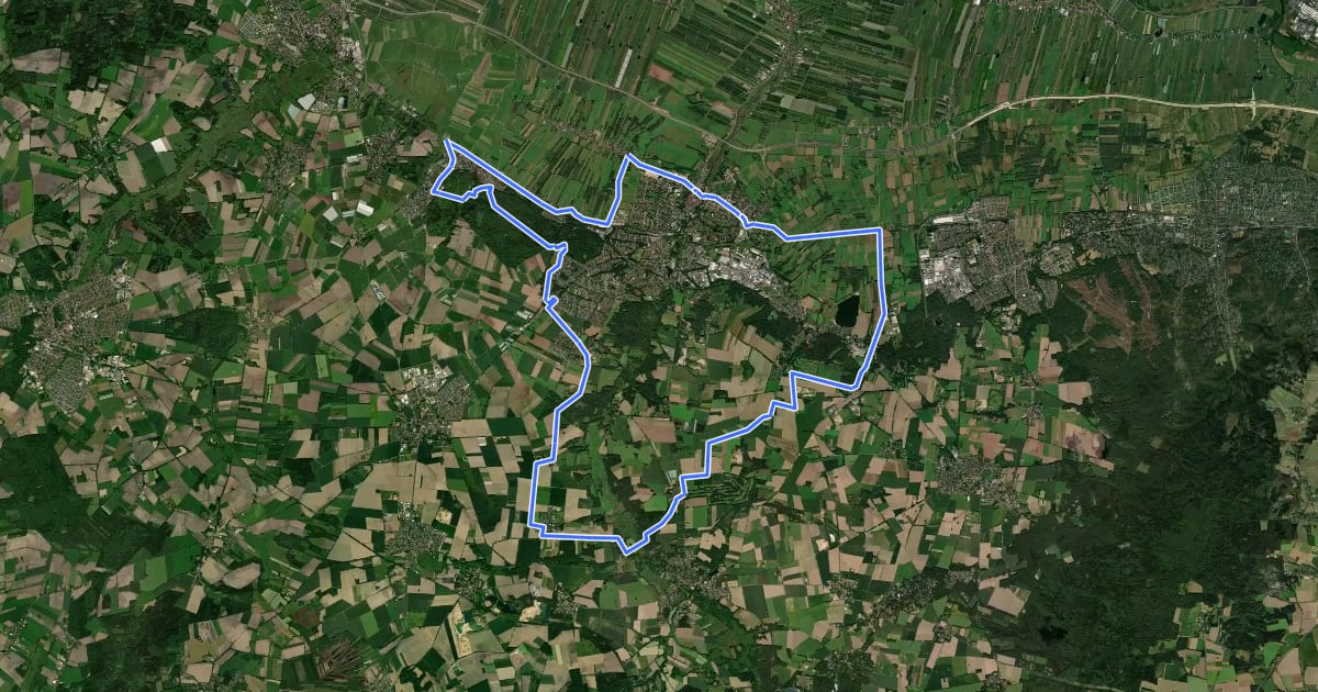 Маршрут Has & Igel Route на спутниковом снимке