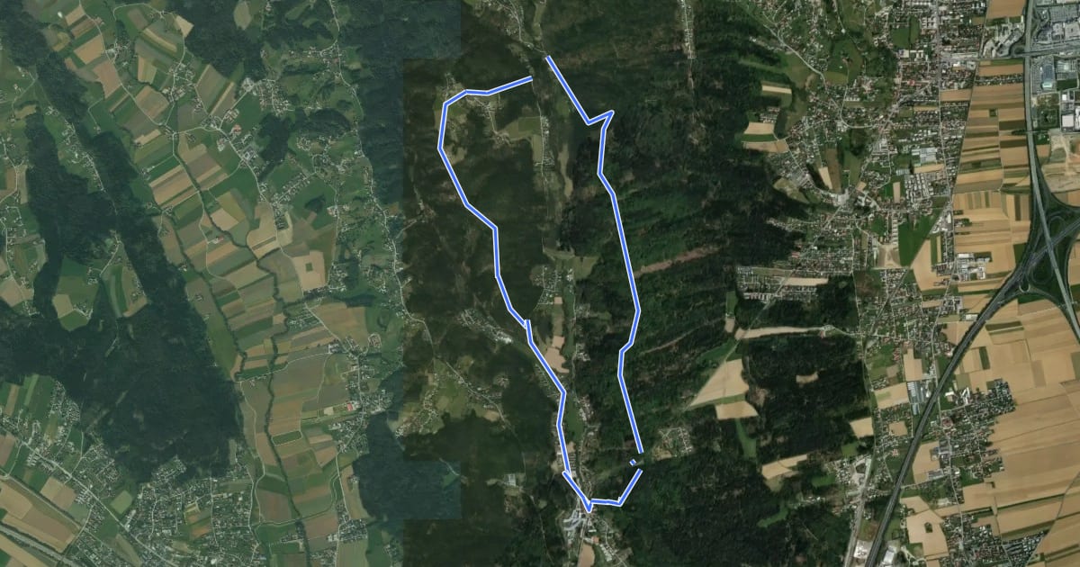 Маршрут Haselsdorf-Tobelbad 2 на спутниковом снимке