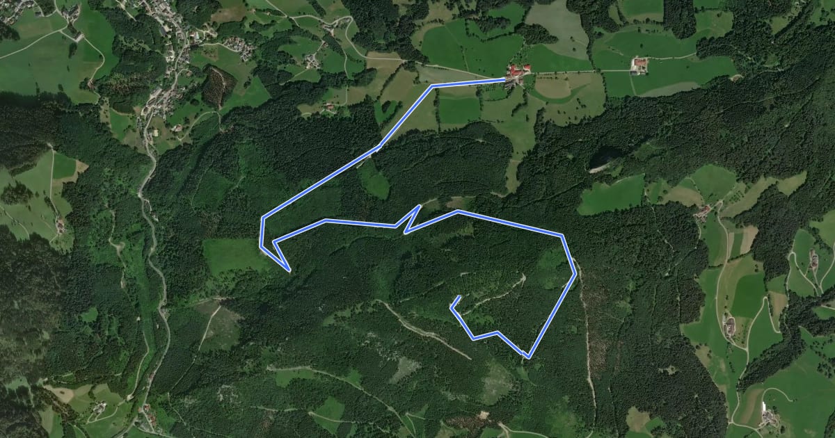 Маршрут Haselsteinerhof-Prochenberg на спутниковом снимке