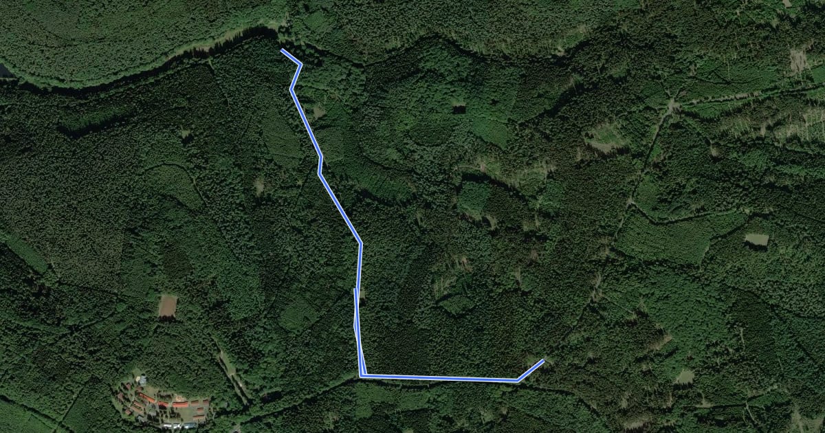Маршрут Haseltal-Trail на спутниковом снимке