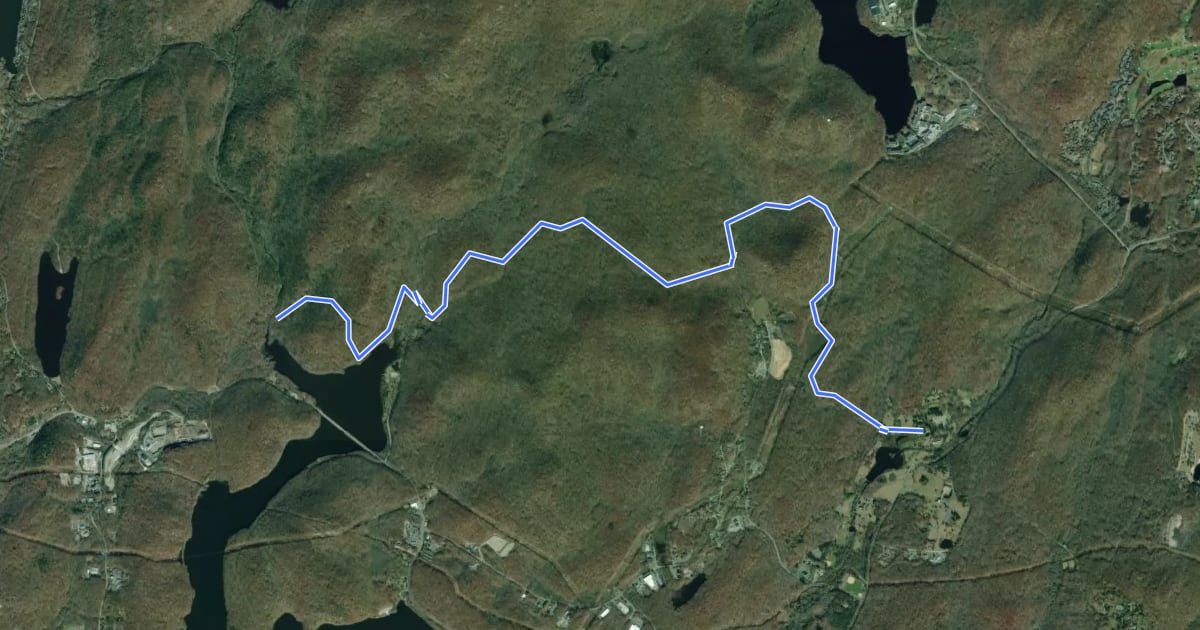 Маршрут Hasenclever Iron Trail на спутниковом снимке
