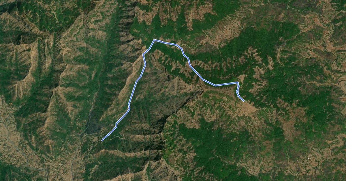Маршрут Hatlot Ghat на спутниковом снимке