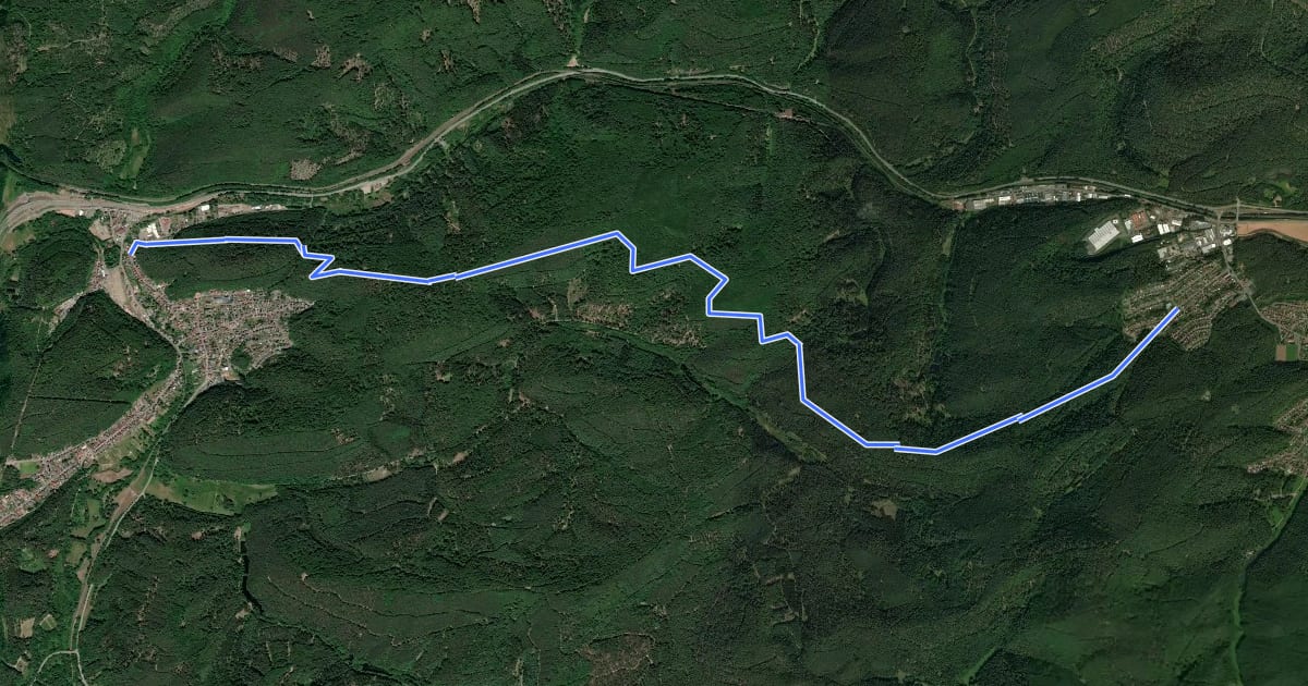 Маршрут Hauensteiner Nr. 21 на спутниковом снимке