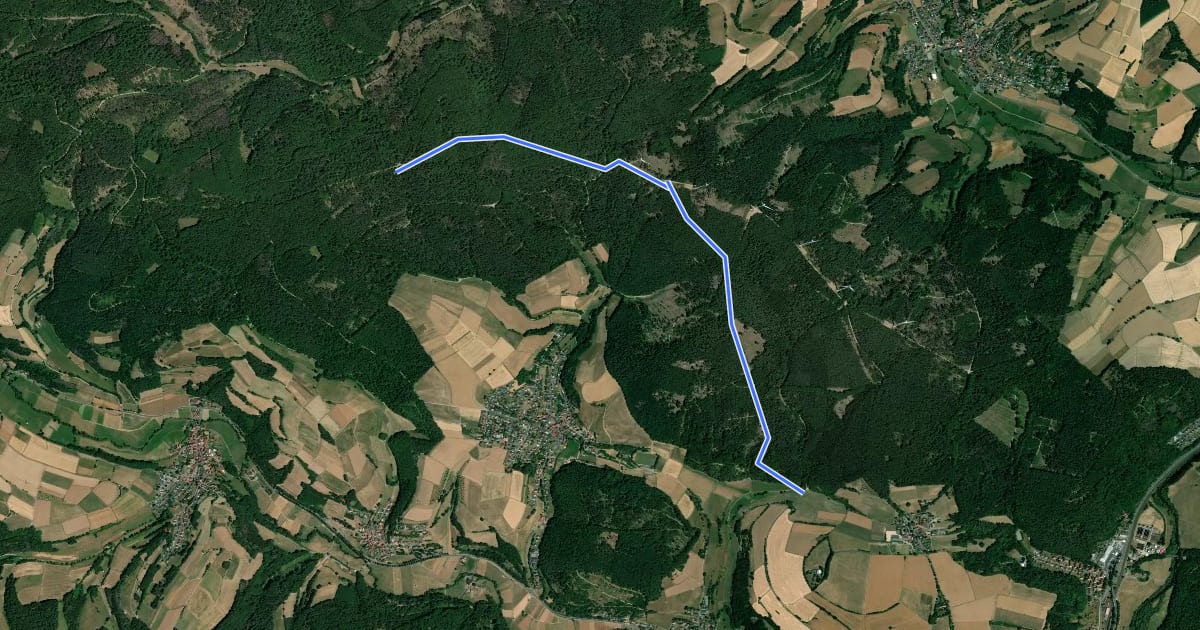 Маршрут Haukuppenweg на спутниковом снимке