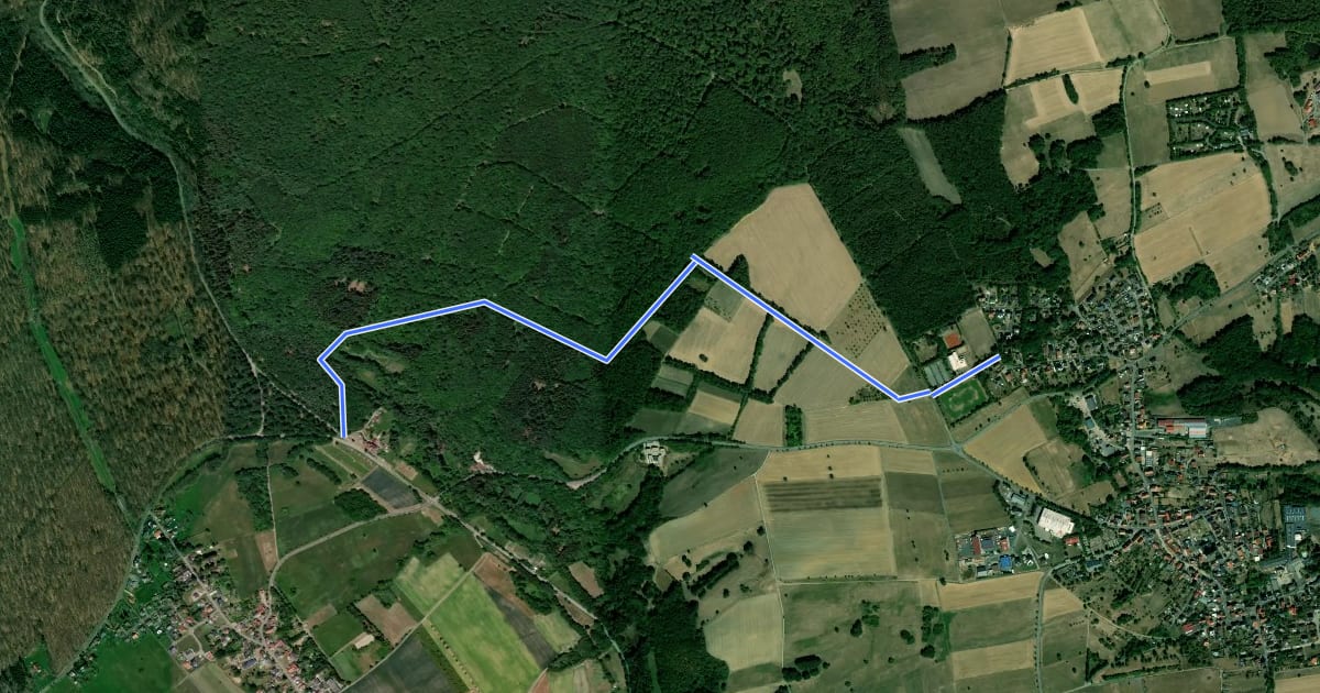 Маршрут Haus Gräfenbach - Sportplatz Spabrücken на спутниковом снимке