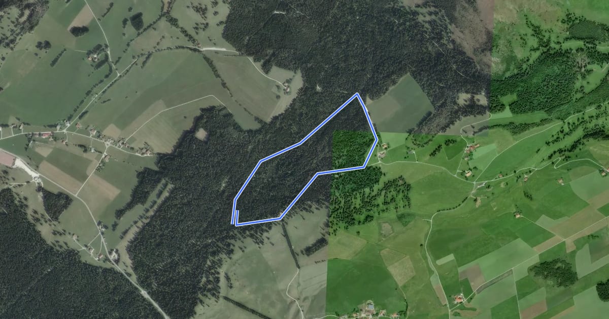 Маршрут Haute Joux на спутниковом снимке