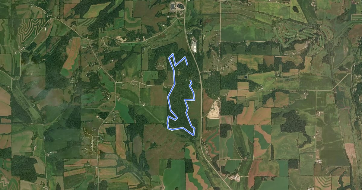 Маршрут Havenridge Nature Trail на спутниковом снимке
