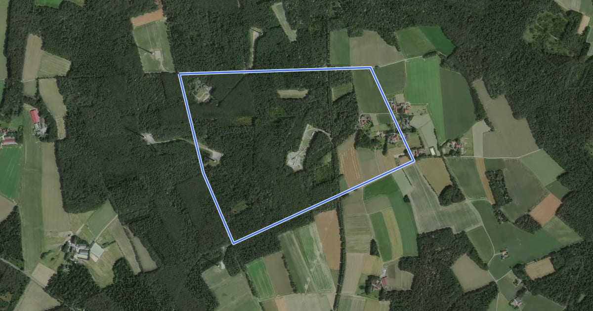 Маршрут Haversberg Rundweg A4 на спутниковом снимке