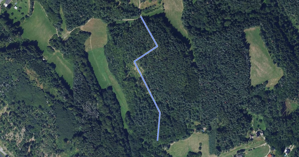 Маршрут Havlův trail TR1 на спутниковом снимке
