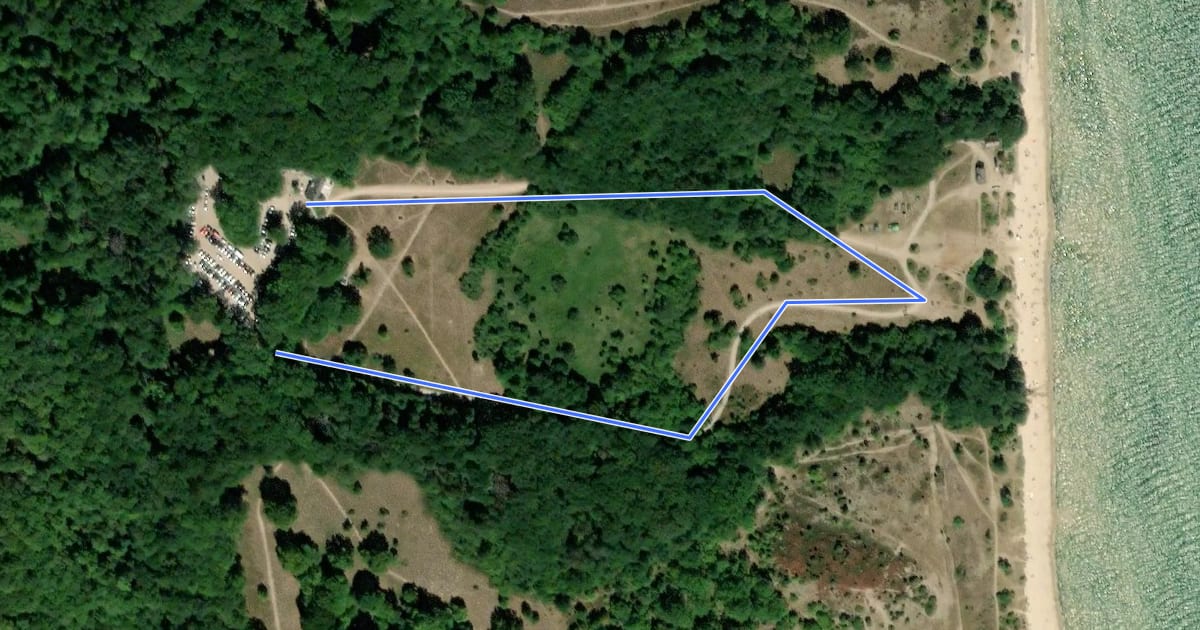 Маршрут Havsslingan на спутниковом снимке
