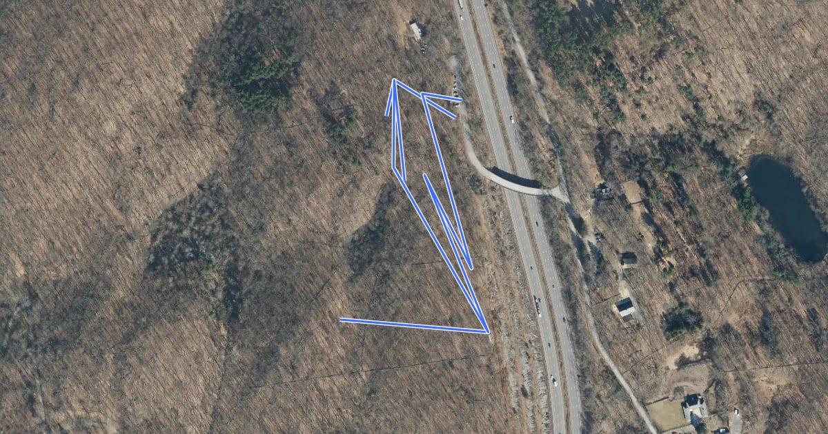 Маршрут Hawk Watch Trail на спутниковом снимке