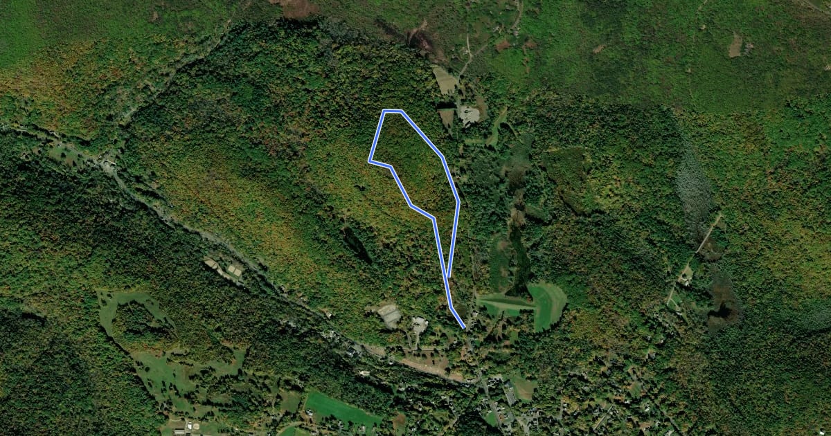 Маршрут Haystack Tower Loop Trail на спутниковом снимке