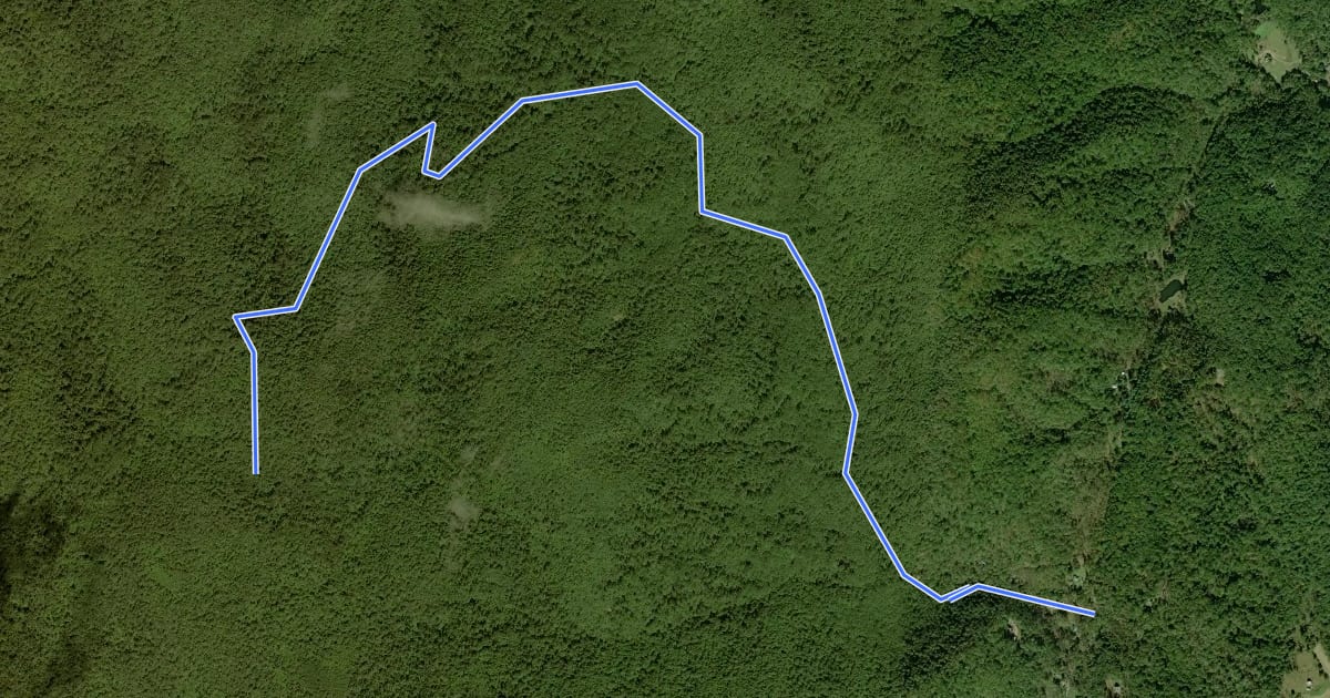 Маршрут Hazel River Trail на спутниковом снимке