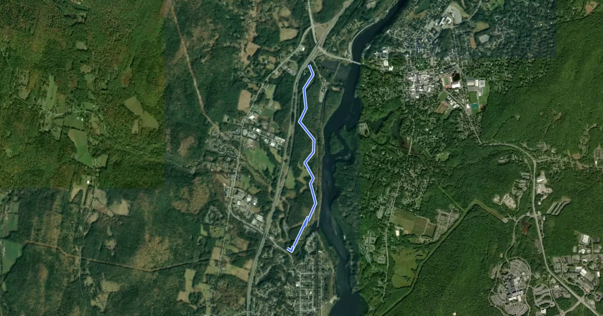 Маршрут Hazen Trail на спутниковом снимке