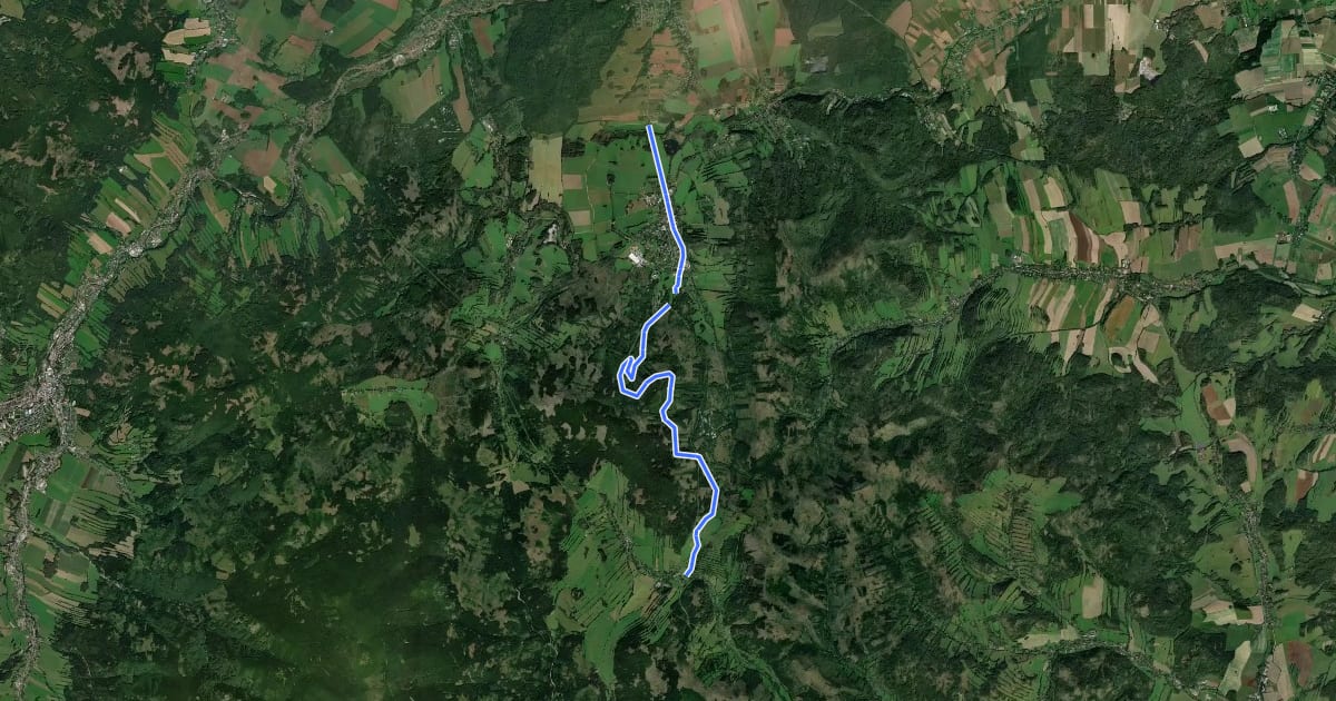 Маршрут Heřmanovice, pošta - Zlaté Hory, hranice (CZ/PL) на спутниковом снимке