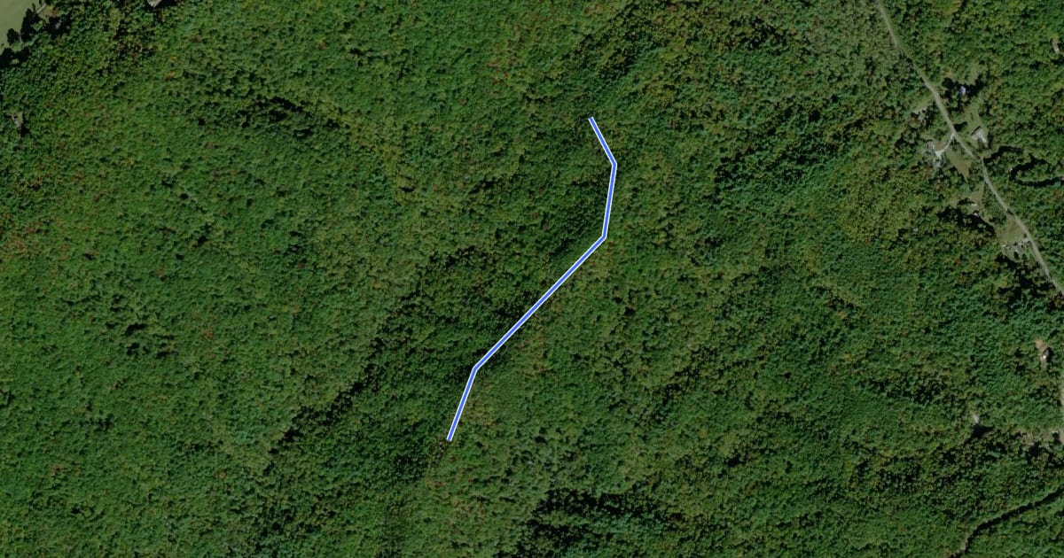 Маршрут Heath Pine Ridge Trail на спутниковом снимке