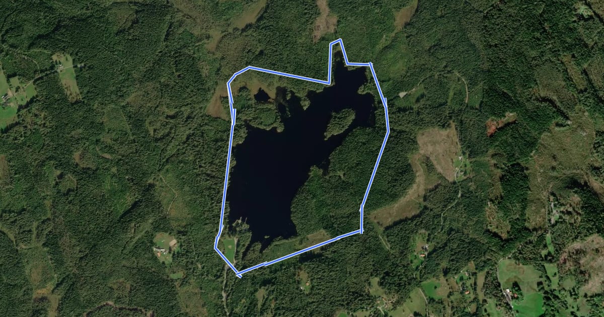 Маршрут Hedgärdessjön Runt 4 km на спутниковом снимке