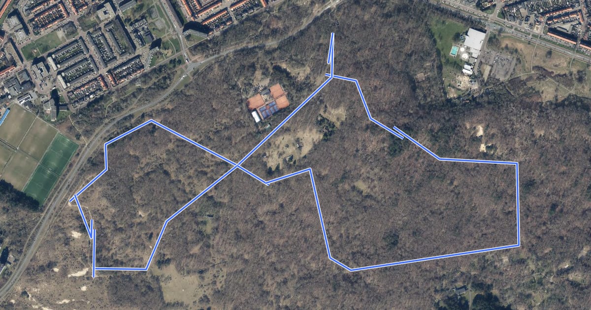 Маршрут Heerenduinen на спутниковом снимке
