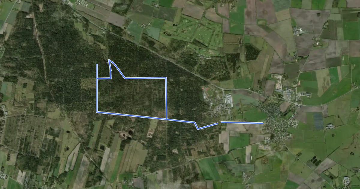 Маршрут Heidbergweg на спутниковом снимке