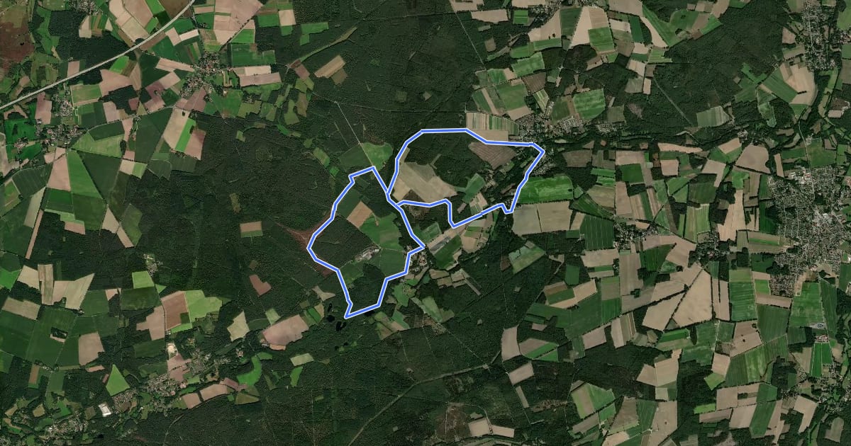 Маршрут Heide-Panorama-Weg на спутниковом снимке