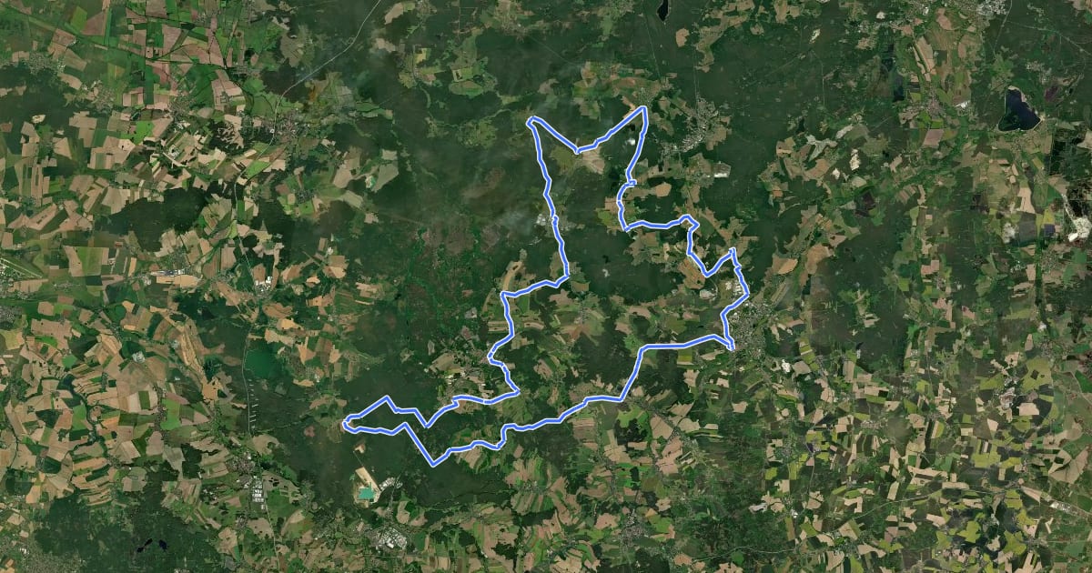 Маршрут Heide-Route на спутниковом снимке