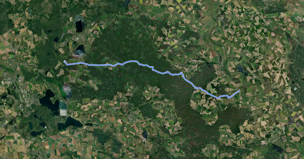 Маршрут Heidekammweg на спутниковом снимке
