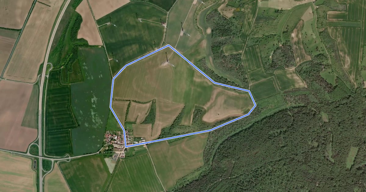 Маршрут Heidelberg Rundweg на спутниковом снимке