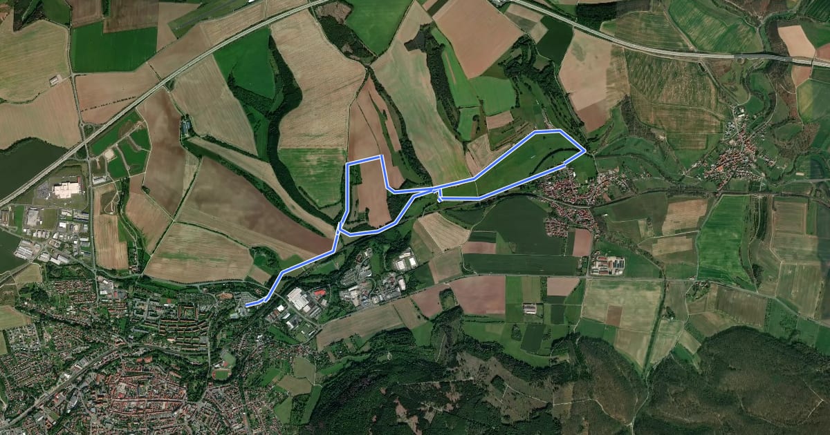 Маршрут Heidelbergrunde Walking на спутниковом снимке
