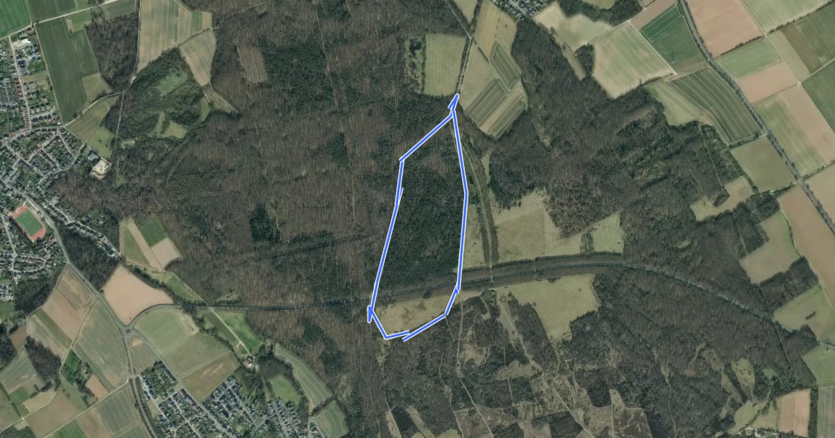 Маршрут Heidelerchenweg на спутниковом снимке
