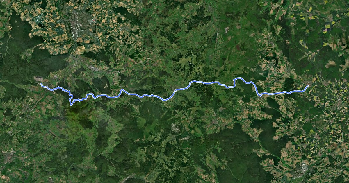 Маршрут Heidelsteinweg на спутниковом снимке