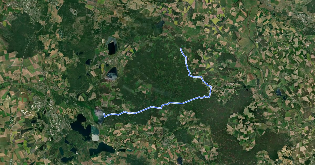 Маршрут Heideringweg на спутниковом снимке
