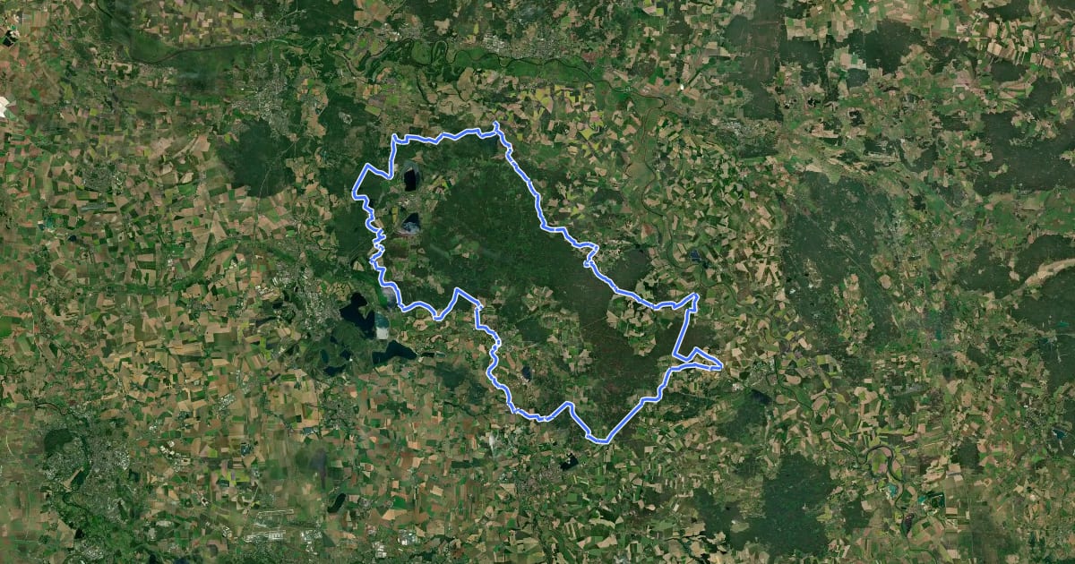 Маршрут Heidesteig на спутниковом снимке