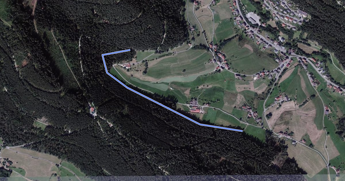 Маршрут Heideweg - Rinkenteichwegle на спутниковом снимке
