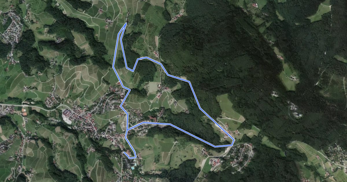 Маршрут Heilklima-Wandern 2 на спутниковом снимке