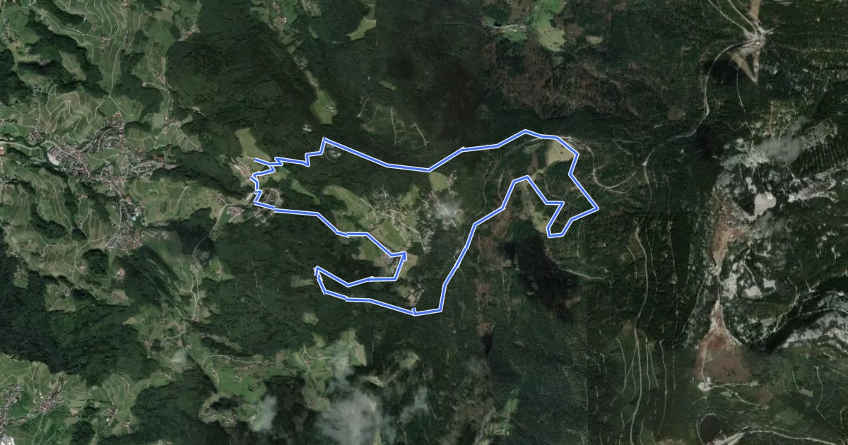Маршрут Heilklima-Wandern 4 на спутниковом снимке