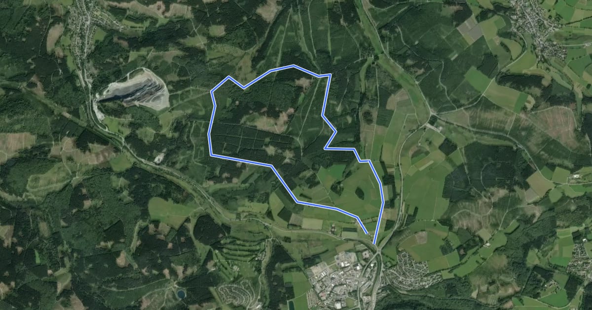 Маршрут Heilklimatour 1 - Wald genießen на спутниковом снимке