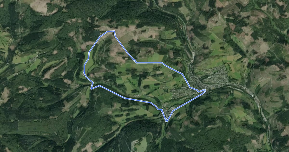Маршрут Heilklimatour 5 - Landidylle erfahren на спутниковом снимке