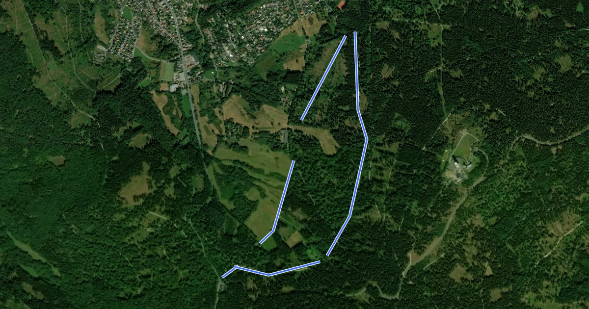 Маршрут Heilklimaweg 2 Rotes Kreuz на спутниковом снимке