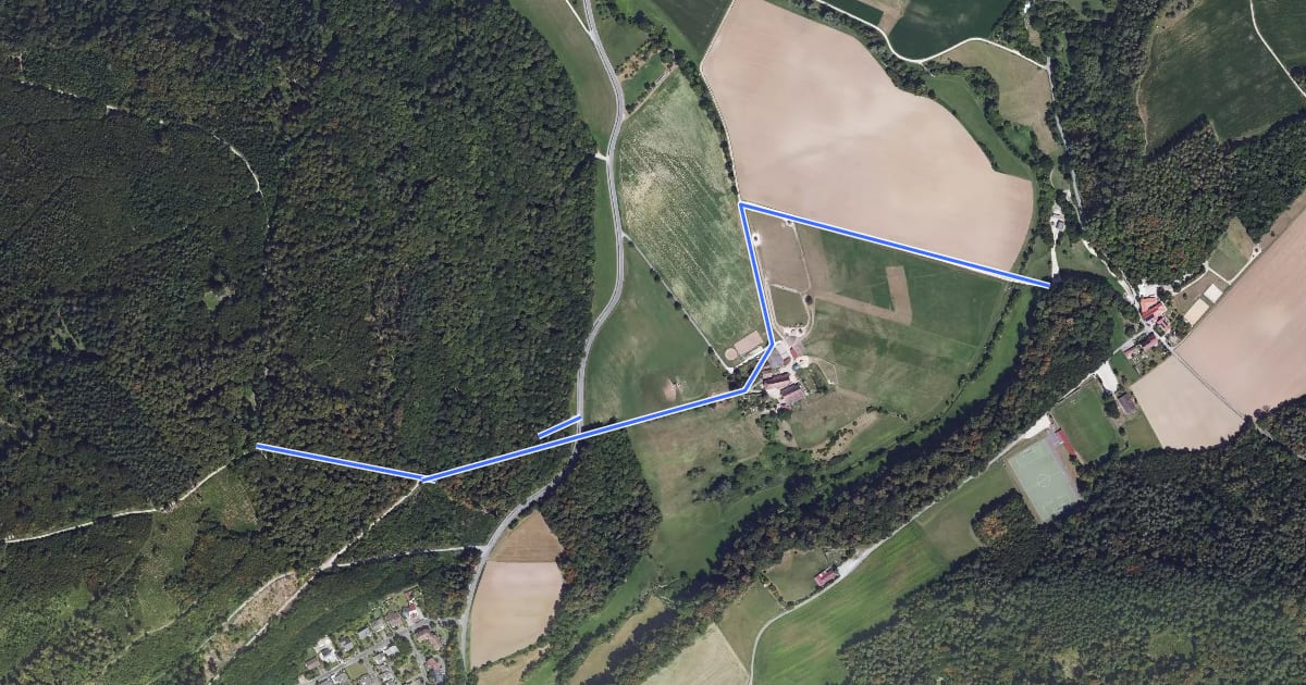 Маршрут Heilsberg Vor Altstadt - Riederbach на спутниковом снимке